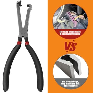 Guweta 37960 Electrical Disconnect Pliers, 8in Automotive Electrical Connector Disconnect Pliers Long Spark Plug Disassembly Pliers Tools for Push Tab Style Plugs - Image 6