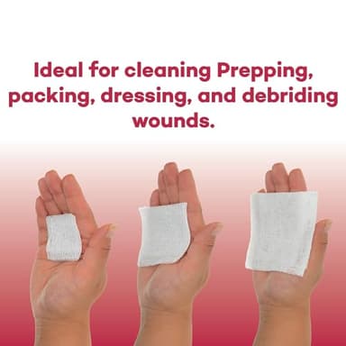 Dealmed 2’’ x 2’’ Sterile Gauze Pads (100 Count) Disposable and Individually Wrapped Medical Gauze Pads, Wound Care Product for First Aid Kit and Medical Facilities (Pack of 1) - Image 9