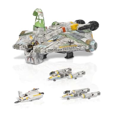 Star Wars™ Micro Galaxy Squadron Ghost (Secret Mission) - 15-Inch Vehicle with Three Additional Vehicles Plus Ten Micro Figures Accessories - Image 1