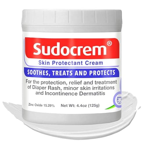 Sudocrem Diaper Rash Cream for Baby's Skin, Triple Action Diaper Rash Paste that Soothes, Treats and Protects, 15.29% Zinc Oxide Cream - 4.4oz (125g) - Image 1