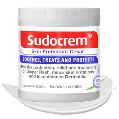 Sudocrem Diaper Rash Cream for Baby's Skin, Triple Action Diaper Rash Paste that Soothes, Treats and Protects, 15.29% Zinc Oxide Cream - 4.4oz (125g) - Image 1