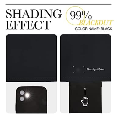 NICETOWN Halloween Pitch Black Solid Thermal Insulated Grommet Blackout Curtains/Drapes for Bedroom Window (2 Panels, 42 inches Wide by 63 inches Long, Black) - Image 6