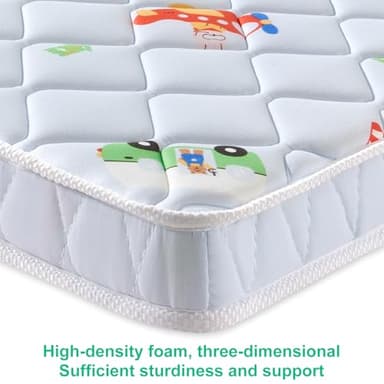 Letmxiu Premium Baby Mattress for Crib and Toddler Bed, 100% Knitted Fabric, Premium Fleece Surface-Hypoallergenic, Soft Breathable, 5" Thick-Firm and Optimal Support, Non-Toxic Crib Mattress - Image 5