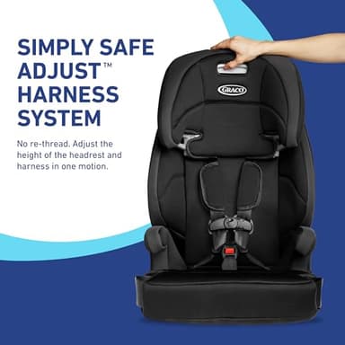 Graco Tranzitions 3-in-1 Harness Booster Car Seat, Forward Facing Car Seat, Highback, to Backless Booster, Eloise - Image 7