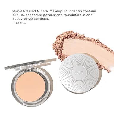 PUR Beauty 4-in-1 Pressed Mineral Makeup Powder Foundation with SPF 15 - Concealer & Finishing Compact Pressed Powder for Face - Buildable Medium to Full Coverage Foundation Powder (Ivory) - Image 10