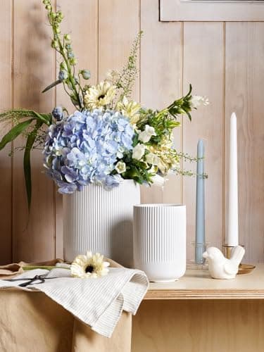 LE TAUCI Utensil Holder, 7.3"+5.4" Ceramic Kitchen Utensil Holder for Countertop, Large Cooking Utensil Crocks for Kitchen Counter Decor, Morden Utensil Organizer for Spatula, Set of 2, White - Image 5