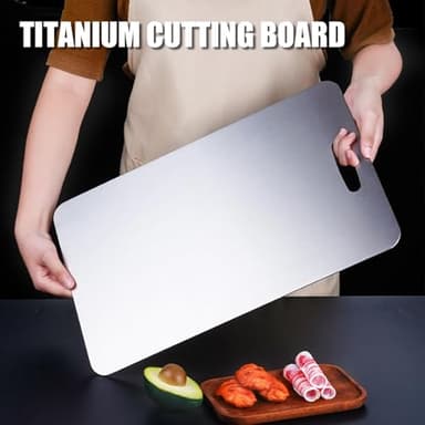 New Titanium Cutting Board - 100% Pure, Double-sided Food-grade Cutting Board For Meats, Fruits And Vegetables. (18X12in) - Image 3