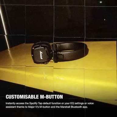 Marshall Major V On-Ear Wireless Bluetooth Headphones - Black - Image 5