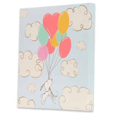 Peanuts Snoopy Balloon Adventure Gallery Wrapped Canvas Wall Decor - Adorable Snoopy Wall Art for Kids' Bedroom or Nursery - Image 2