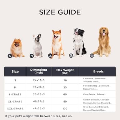 Bedsure Washable XL Dog Bed for Crate for Extra Large Dogs, Comfort Fluffy Plush Pet Pillow Bed Kennel Pad with Non-Slip Bottom, Machine Washable Pet Sleeping Mat, 41"x27", Brown - Image 7