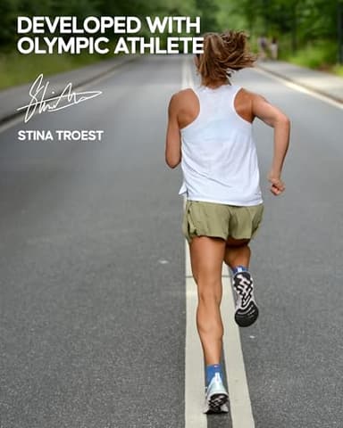 DANISH ENDURANCE Cushioned Running Socks for Long Distances, Quarter Length, Anti-Blister for Men & Women, 3 and 5 Pack, White 5-pack, Large - Image 5