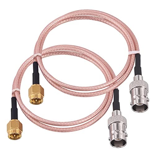 urcianow 2Pcs RF Coaxial Cable BNC Female to SMA Male Connectors 20inch High Performance RG316 Cable BNC to SMA Antenna Extension Coax for Radio Antenna LAN WiFi Devices