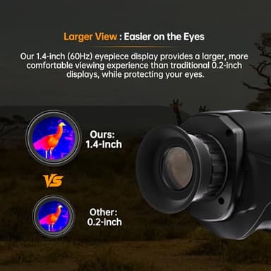 JituHunt Thermal Imaging Monocular for Hunting, 256x192, 15mm Long-Range Lens, WiFi & 32GB Storage, Thermal Night Vision Monocular - Image 6