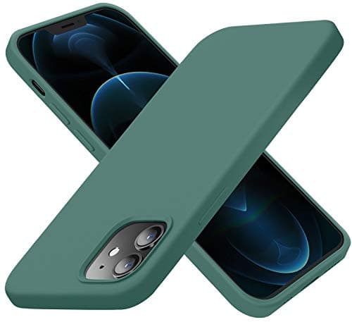 Cordking Designed for iPhone 12 Case, Designed for iPhone 12 Pro Case, Silicone Shockproof Phone Case with [Soft Anti-Scratch Microfiber Lining] 6.1 inch, Midnight Green - Image 1