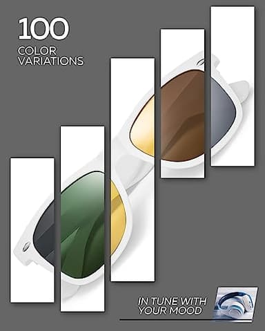 Retro Rewind Polarized Night Driving Glasses for Men and Women - Anti-Glare Night Vision Classic 80s Mens Womens Glasses - Image 6