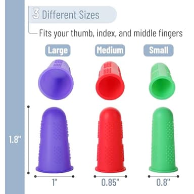Mr. Pen- Hot Glue Gun Finger Protectors, 24 pcs, Silicone Thimble Finger Guard for Hot Glue - Image 3