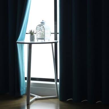 Flyfun Grommet Blackout Curtains for Bedroom and Living Room - 2 Panels Set Thermal Insulated Room Darkening Curtains (Turquoise, 52W x 84L) - Image 9