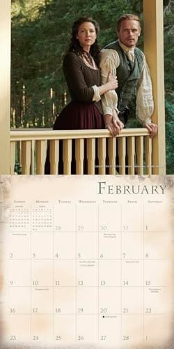 Outlander 2025 Mini Calendar, 7" x 7" - Image 3