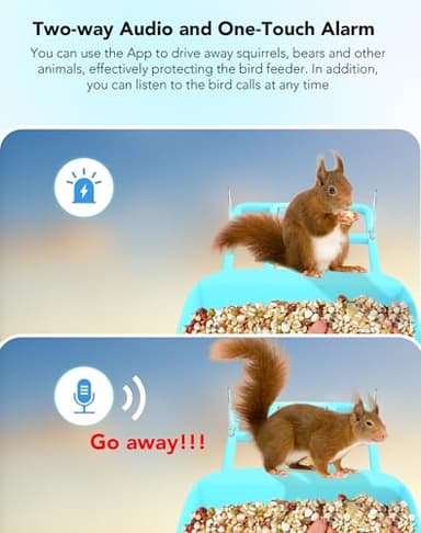 Smart Bird Feeder with Camera, 5200mAh Battery with Solar Panel, 2K Live View/AI Identifies/App Control/Instant Arrival Alert/Auto Capture/135° Motion Detection/IP65 Waterproof, Ideal Gift - Image 6