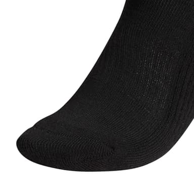 adidas Women's Athletic Cushioned Crew Socks with Arch Support, 6-Pack, Durable, Moisture-Wicking, Black/Aluminum 2, Medium - Image 3