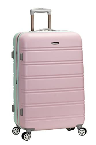 Rockland Melbourne Hardside Expandable Luggage with Spinner Wheels, Mint, Checked Large 28" - Image 1