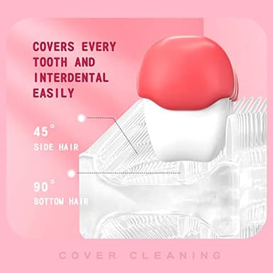 Kids U Shaped Electric Toothbrush with 4 Brush Heads, Sonic Toothbrush Kids with 5 Modes, Cartoon Dinosaur 360-Degree Cleaning IPX7 Waterproof Design (6-12 Age (Pink)) - Image 5