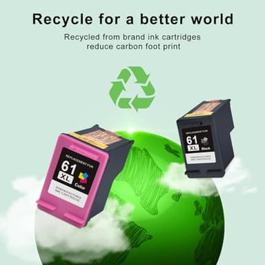SAILNER 61XL Ink Cartridge Replacement for HP Ink 61 Black and Color Combo Pack 61XL for Envy 4500 4501 4502 5530 Officejet 4630 4635 Deskjet 1000 1010 2540 Series Printer 61 Ink, 2-Pack - Image 8
