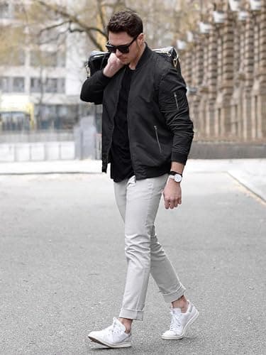 TACVASEN Jackets for Men Black Jacket Casual Mens Jackets Casual Stylish Lightweight Mens Windbreaker Jackets Lightweight Track Jacket Men's Jacket - Image 4