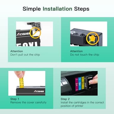 950XL 951XL Combo Compatible for HP 950 950XL and 951XL Ink Cartridges Combo Pack Work for Officejet Pro 8600 8610 8620 8100 8630 8660 8640 76DW 251DW Printers, 5 Pack, 2 Black,Cyan,Magenta,Yellow - Image 7