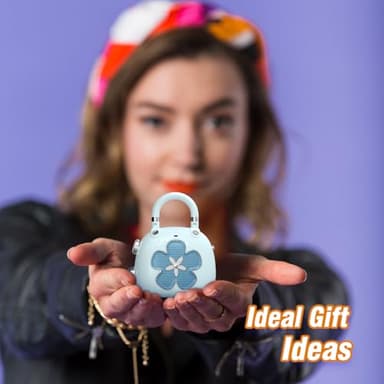 DOSS Candy Mini Bluetooth Speaker - Women's Bag Charm, 2-in-1 Wireless Portable Speaker Keychain for Purse, for Girlfriend/Wife/BFF, Pastel Colors - Pink - Image 6