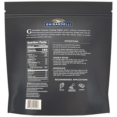 Ghirardelli Premium Dark Coating Wafers, 5lb Bag - Image 2