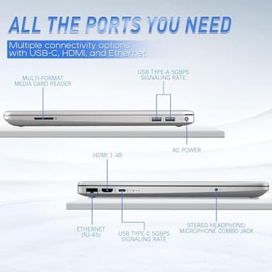 HP 250 G9 Laptop Computer • Back to School Limited Edition • 16GB RAM • 512GB SSD • Intel Celeron N4500 Processor • 15.6" Full HD • Long Battery Life • Fast Wi-Fi 6 • Windows 11 Pro • Astroid Silver - Image 4