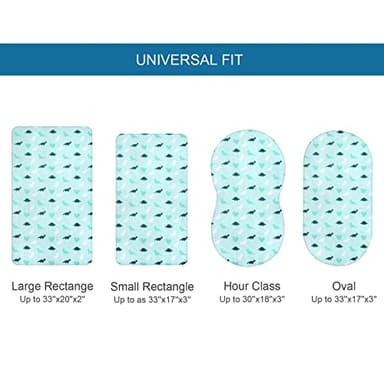 Bassinet Sheet 4 Pack for Baby Boys or Girls, Bassinet Sheets Ultra Soft Universal Fit for Most Rectangle, Oval, Hourglass Bassinet Mattress, Bassinet Sheets, Aqua - Image 5