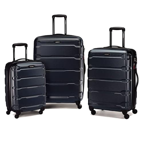 Samsonite Omni PC Hardside Expandable Luggage with Spinner Wheels, Navy, 3-Piece Set (20/24/28) - Image 1