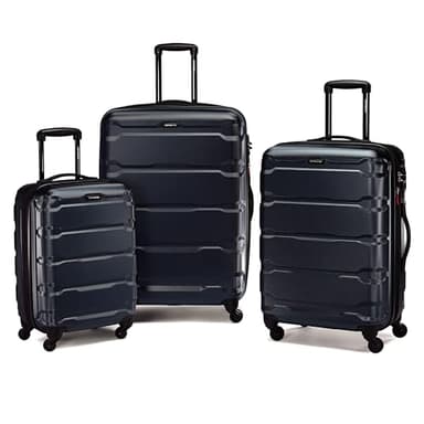 Samsonite Omni PC Hardside Expandable Luggage with Spinner Wheels, Navy, 3-Piece Set (20/24/28) - Image 1