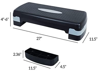 Fitvids Adjustable Workout Aerobic Stepper Step Platform Trainer, 27-Inch, Multiple Colors - Image 6