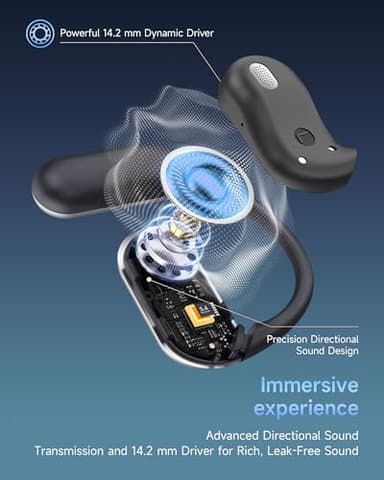 Mosyxe AI Translation Earbuds Real Time 144 Language Translator Earbuds for iPhone and Android Translation Headphones Translating Device for Travel Business Learning with Charging Case - Image 3