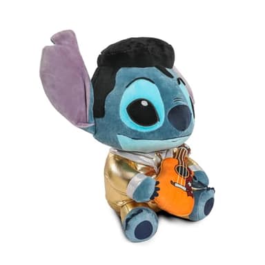 Collectible Disney: Lilo and Stitch Gold Suit Elvis Stitch HugMe Vibrating Plush Figure - Image 2