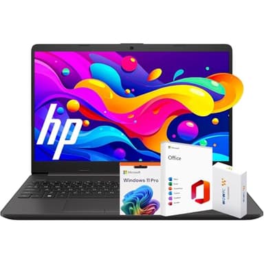 HP 15 Laptop (Include 1 Year Office 365), 16GB RAM, 1TB SSD, 15.6" FHD 1080p IPS Display, AMD Dual Core Processor, Ethernet Port RJ-45, SD Card Reader, Windows 11 Pro, WOWPC Recovery USB - Image 1