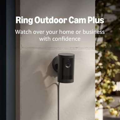 Introducing Ring Outdoor Cam Plus, Plug-In — Wide-Angle 2K Video with Ring Vision, Low-Light Sight for full-color night vision, Mount-anywhere versatility, Black - Image 7