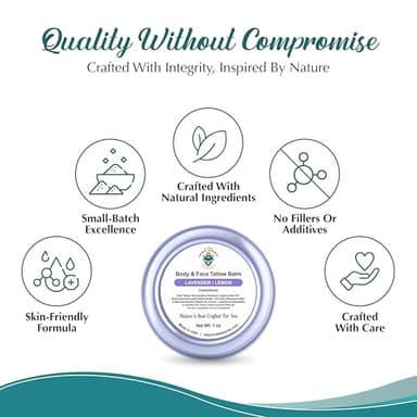 Dr. Dave's Primal Essence Grass Fed Beef Tallow Balm for Face and Body with Shea Butter, Organic Jojoba Oil, Honey, and Beeswax – Beef Tallow for Skin – Lavender and Lemon – 1 oz - Image 7