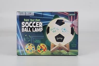 Paint Your Own Soccer Ball Lamp Kit, Soccer Gifts 3D Night Light, Art Supplies Creativity Arts and Crafts for Kids Ages 8-12, Birthday Christmas Gifts for Boys Girls Ages 3 4 5 6 7 8 9 10 11 12+ - Image 8