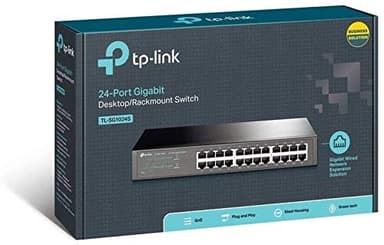 TP-Link 24 Port Gigabit Ethernet Switch Desktop/ Rackmount Plug & Play Shielded Ports Sturdy Metal Fanless Quiet Traffic Optimization Unmanaged (TL-SG1024S) - Image 6