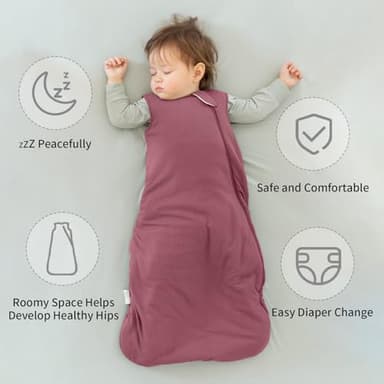BubblePanda Rayon Made from Bamboo Sleep Sack 2t-3t Supersoft Toddler Sleeping Sack 24-36 Months 1.0 Tog Breathable Baby Wearable Blanket with 2-Way Zipper Unisex Sleeping Bag for Babies - Image 5