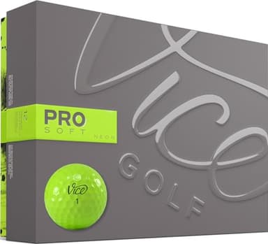 VICE Golf Pro Soft Lime Golf Balls - Image 1
