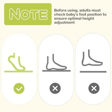 BABY JOY Baby Jumpers and Bouncers, Infant Activity Center with Music Lights Sounds, 360° Rotating Seat and 3 Adjustable Heights, Baby Play and Learning Center for 6-12 Months - Image 9