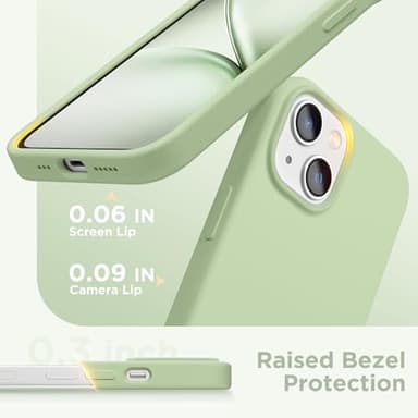 GolbinBox Magnetic for iPhone 15 Case, Compatible with MagSafe, [Soft Anti-Scratch Microfiber Lining], Slim Liquid Silicone Shockproof Protective Phone Case for iPhone 15 6.1 inch, Matcha - Image 7