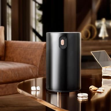 JUANANIUG Waterless Essential Oil Diffuser Rechargable: Portable Aromatherapy Diffuser for Car and Home - 4 Concentration Adjustments and Timers - Gift for Valentine’s Day (Black) - Image 2