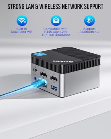 GMKtec Mini PC Intel N97 (Turbo 3.60GHz) Micro Desktop Computer 12GB DDR5 256GB SSD for Business, School, Office, Pocket Mini Computers Nucbox G5 - Image 5