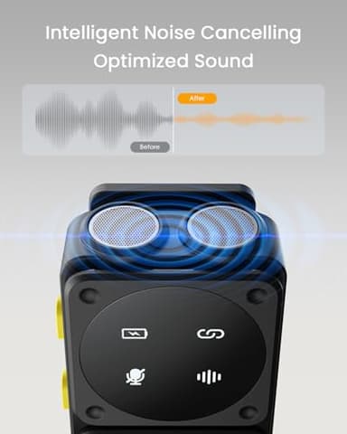 PQRQP Microphone for iPhone/Android, Hide and Wear The Radio to Hide, Accessories are Neat, Charging and Storage 2-in-1, Suitable for Live Broadcast or Short Video Shooting-AB1 - Image 3
